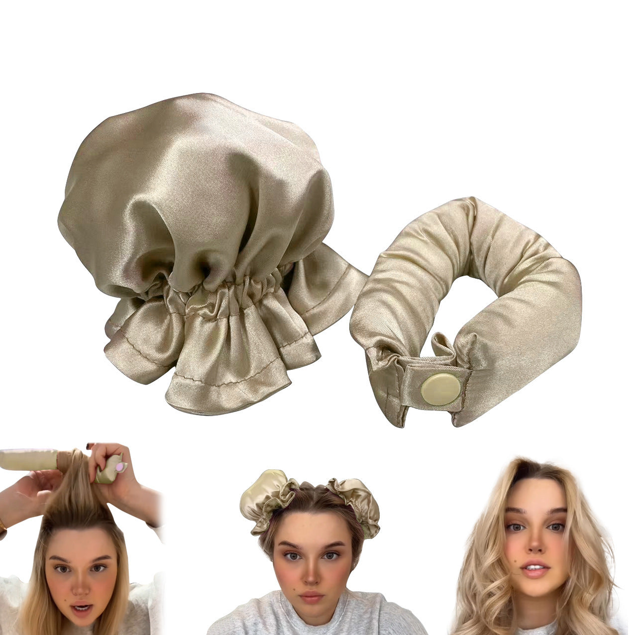 New Heatless Curl Stick With Cloth Cover Cute Ball Head Hair Curler Headband Hair Rollers Wave Form Curling Rod Hair Style Tools Gadgets New Heatless Curl Stick With Cloth Cover Cute Ball Head Hair Curler Headband Hair Rollers Wave Form Curling Rod Hair Style Tools Gadgets